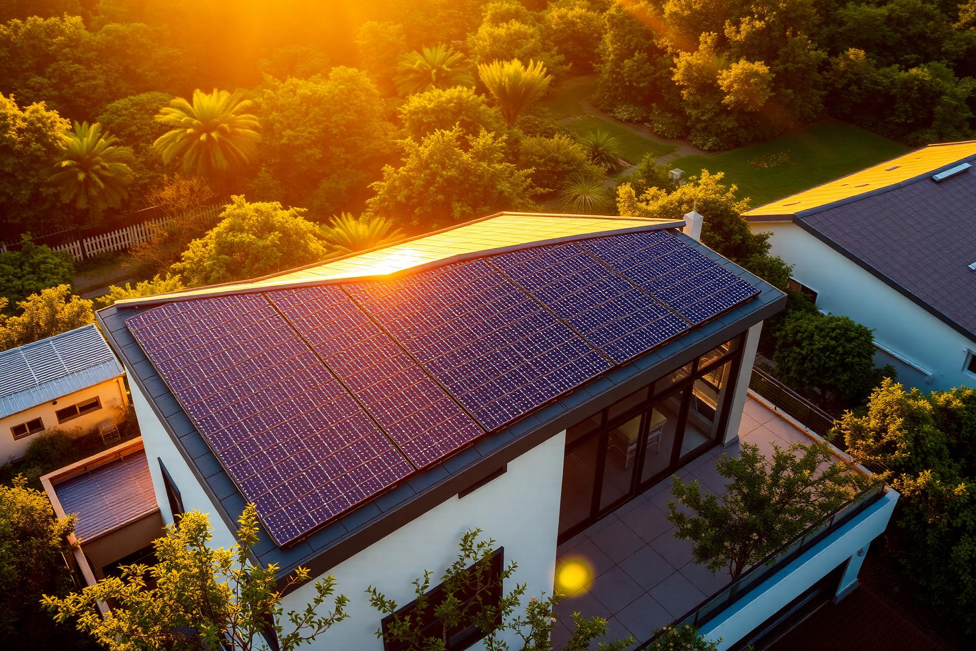 Solar panel installation